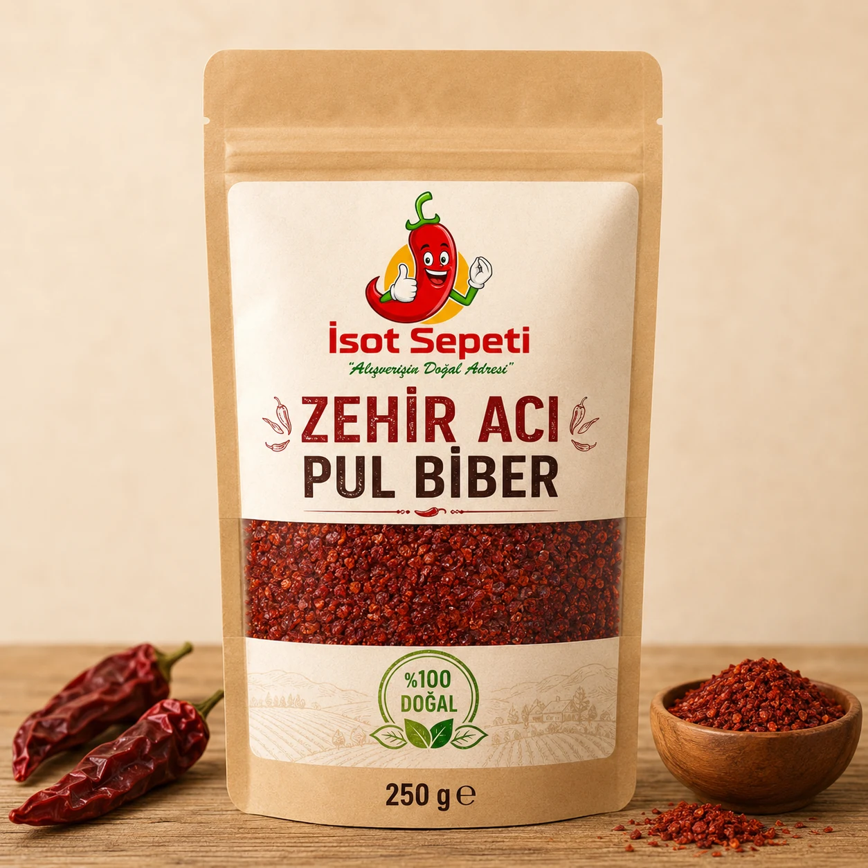 İsot Sepeti Zehir Acı Pul Biber